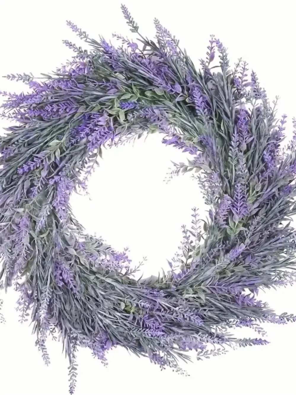 18” Artificial Lavender Flower Floral Door Wreath